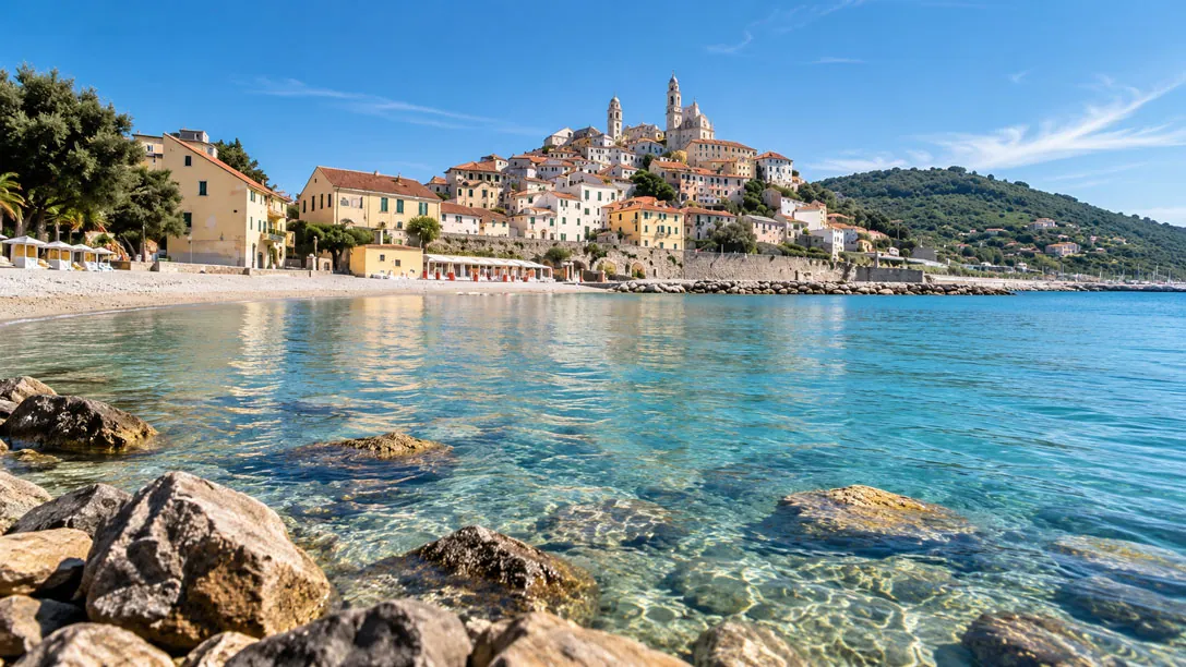 Il borgo di Cervo affacciato sul mare, vicino a Diano Marina